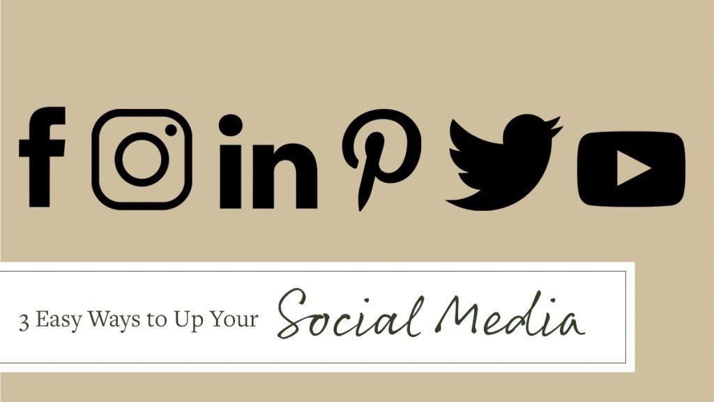 Different social media icons with text that reads, 