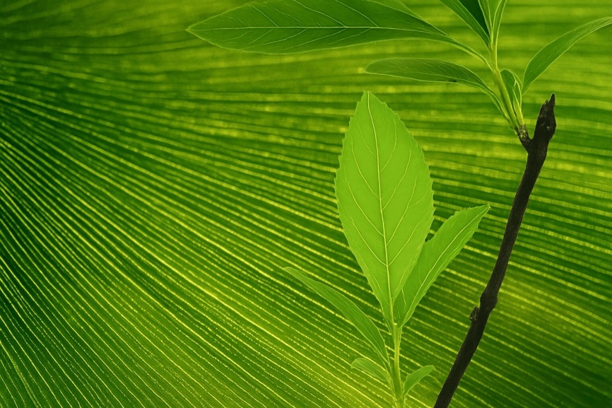 Bright green background with a green plant with text that reads, "Dig into the Top 7 Garden Trends for 2019."